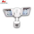 Twin-Head Outdoor llevó la luz de seguridad Round LED Flood Light anochecer al amanecer